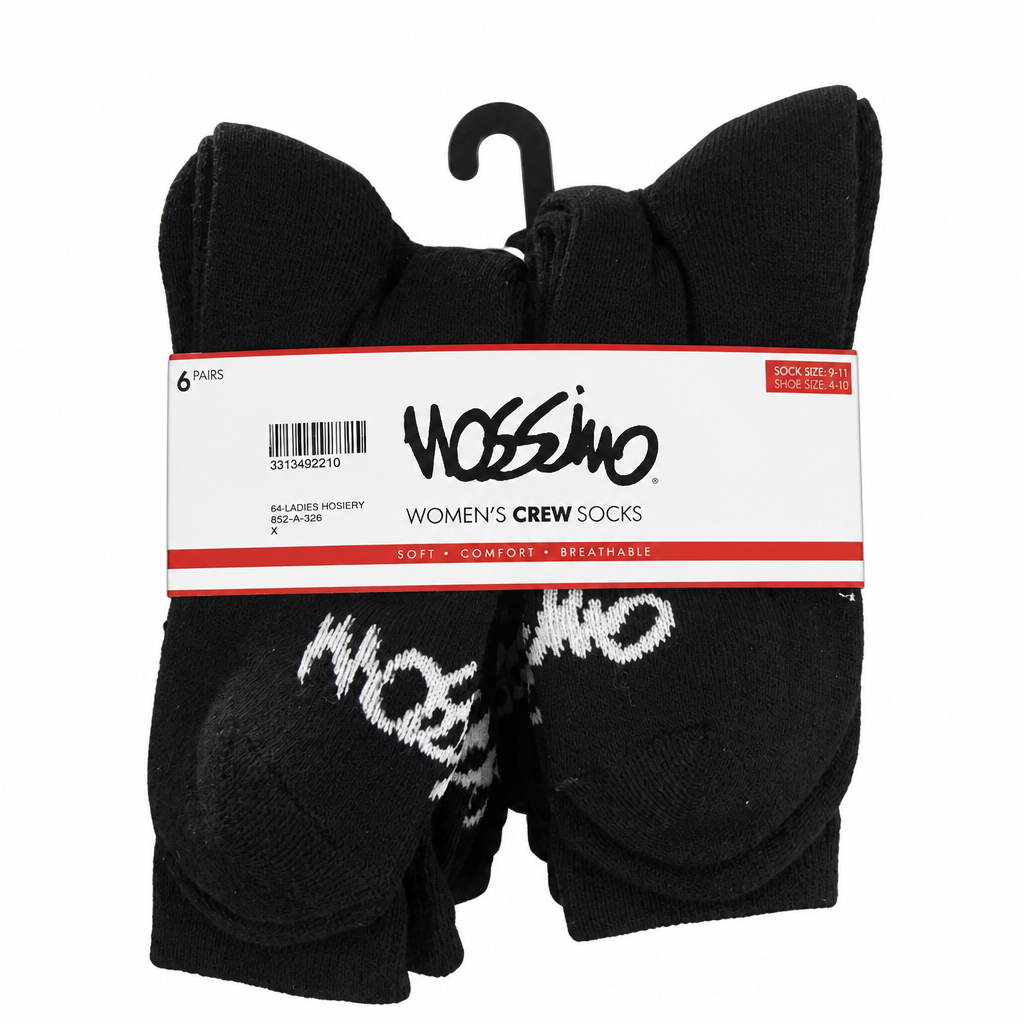 MOSSIMO 6 Pack Crew Socks