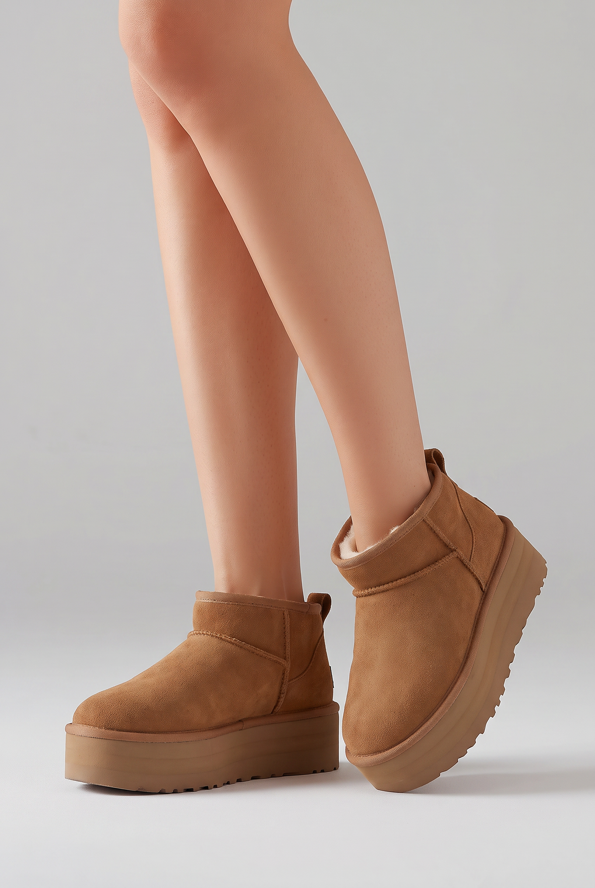 Olivia & Kate Faux Fur Ankle Boots