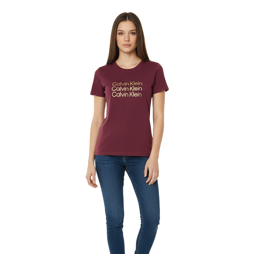 Calvin Klein Burgundy Tshirt