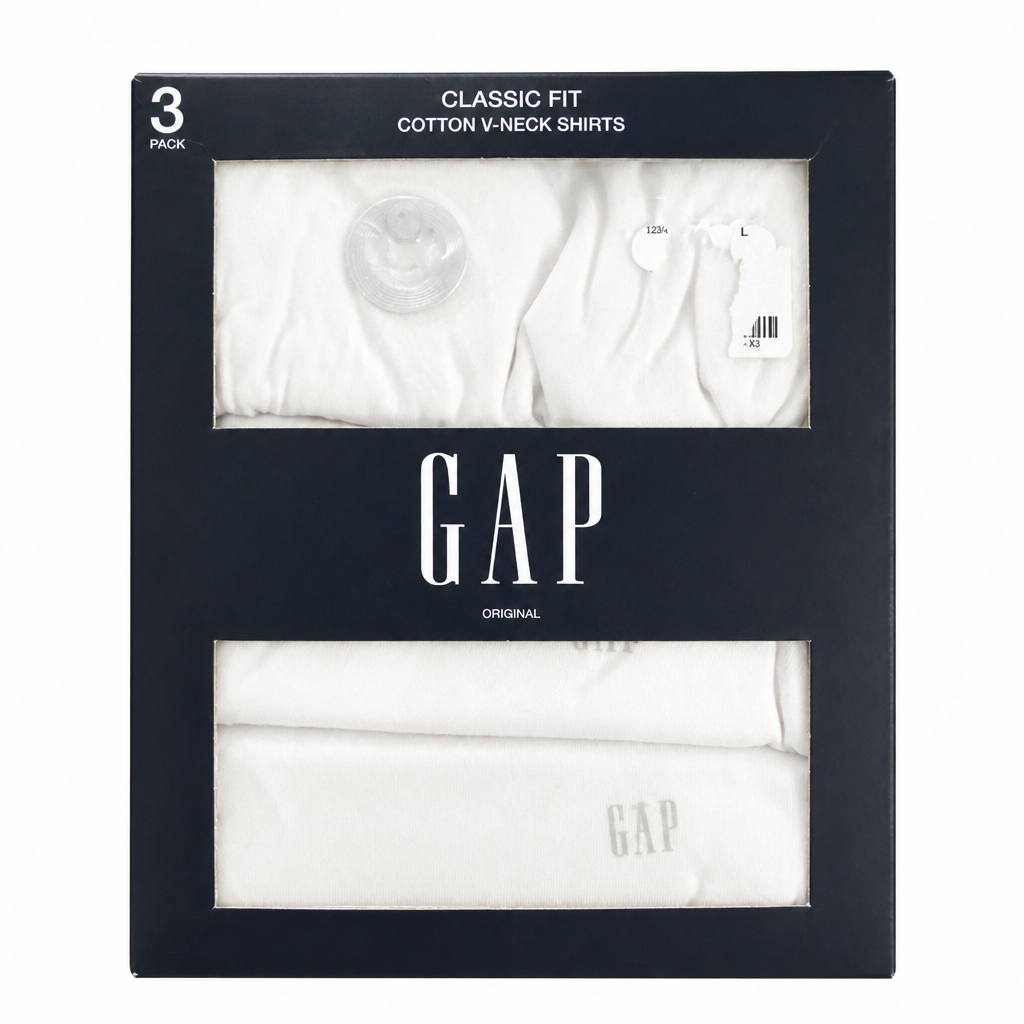 GAP COTTON V-NECK SHIRTS