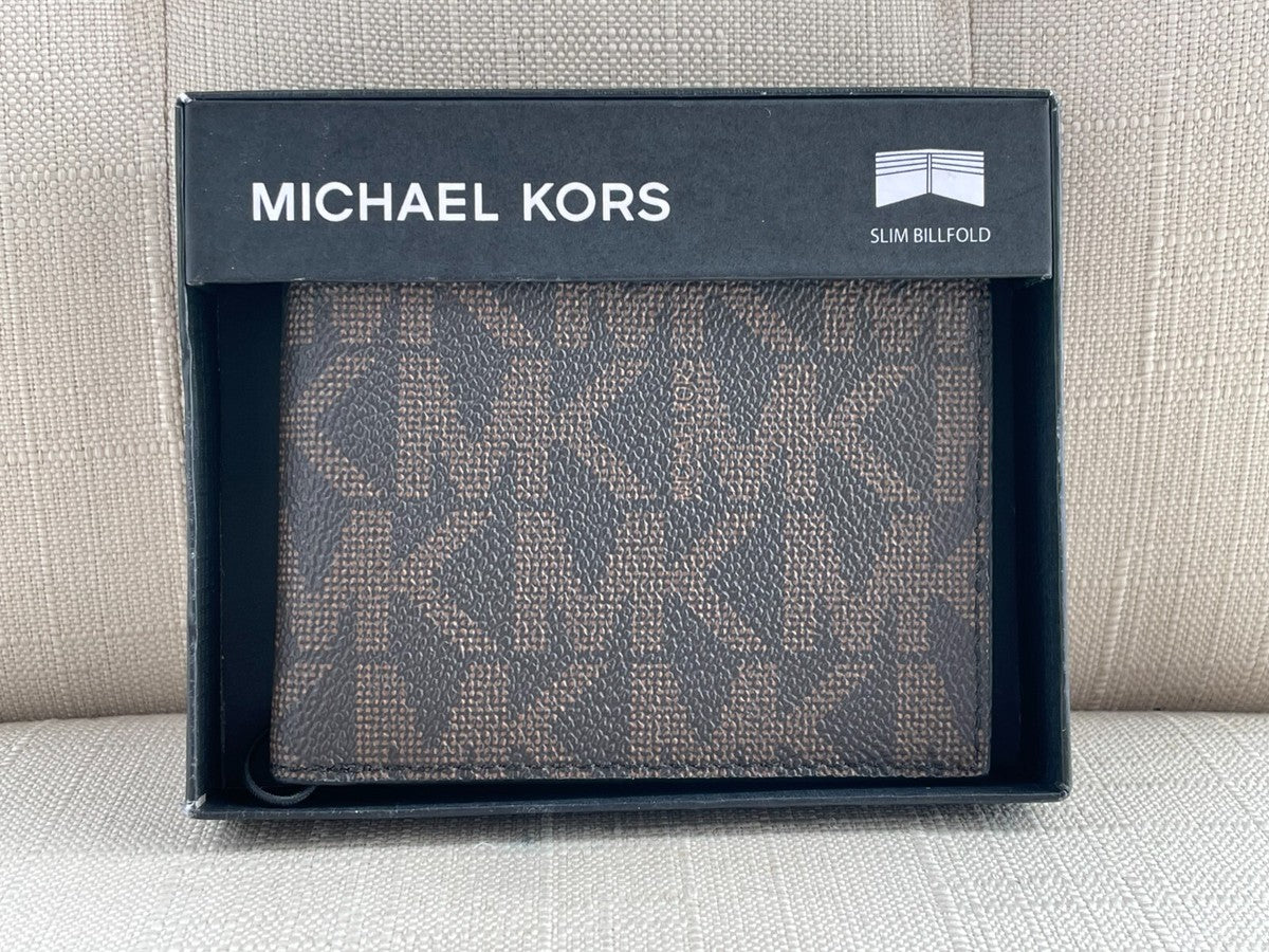 Michael Kors Monogram Logo Brown Wallet