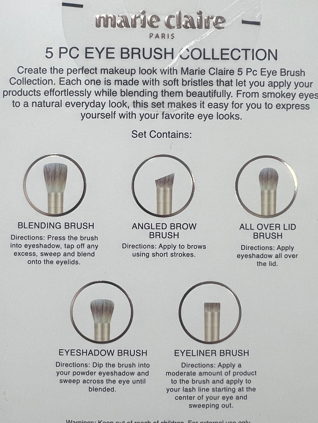 Marie Claire 5 Pcs Eye Brush