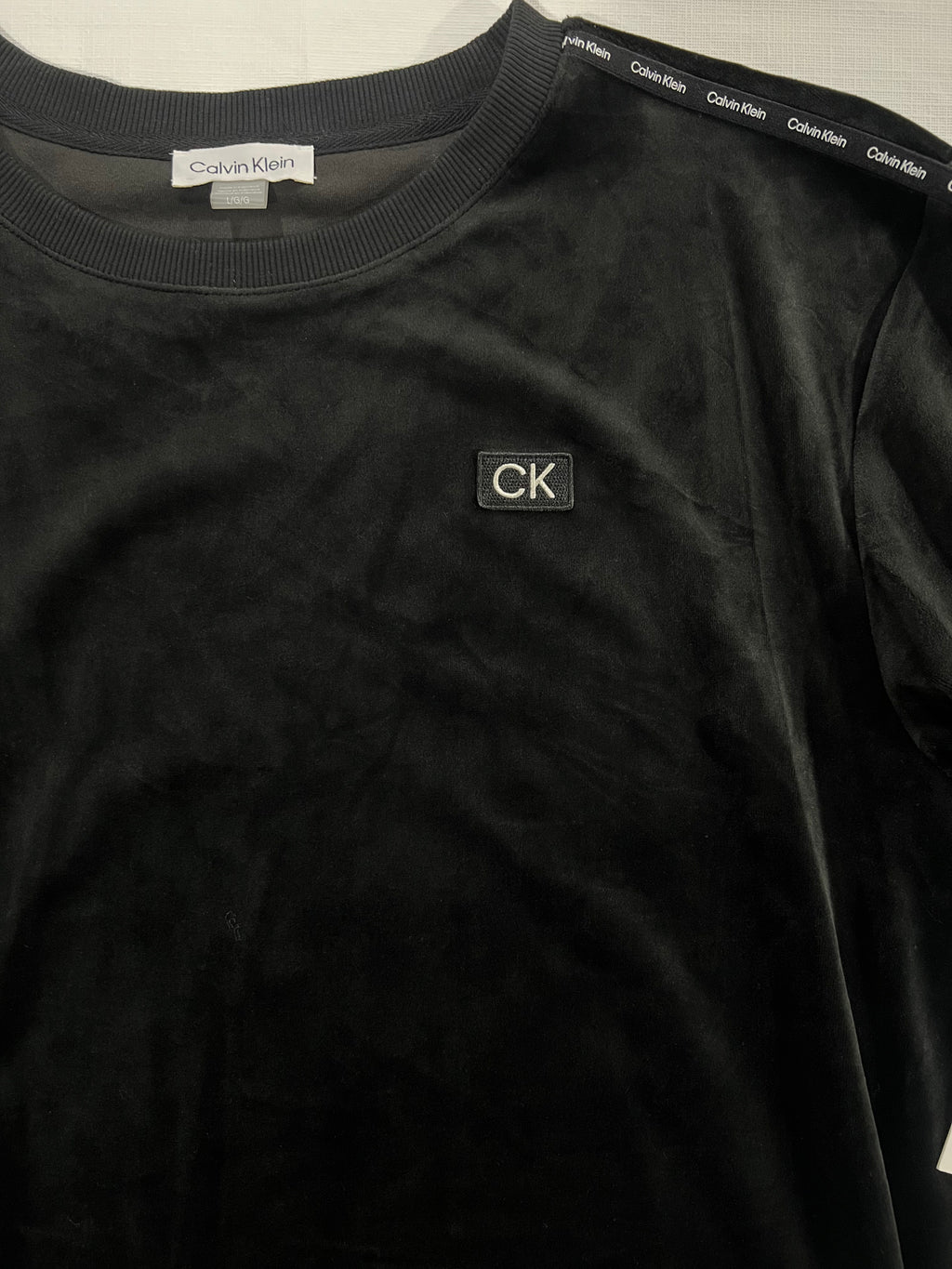 Calvin Klein Black Velvet Dress