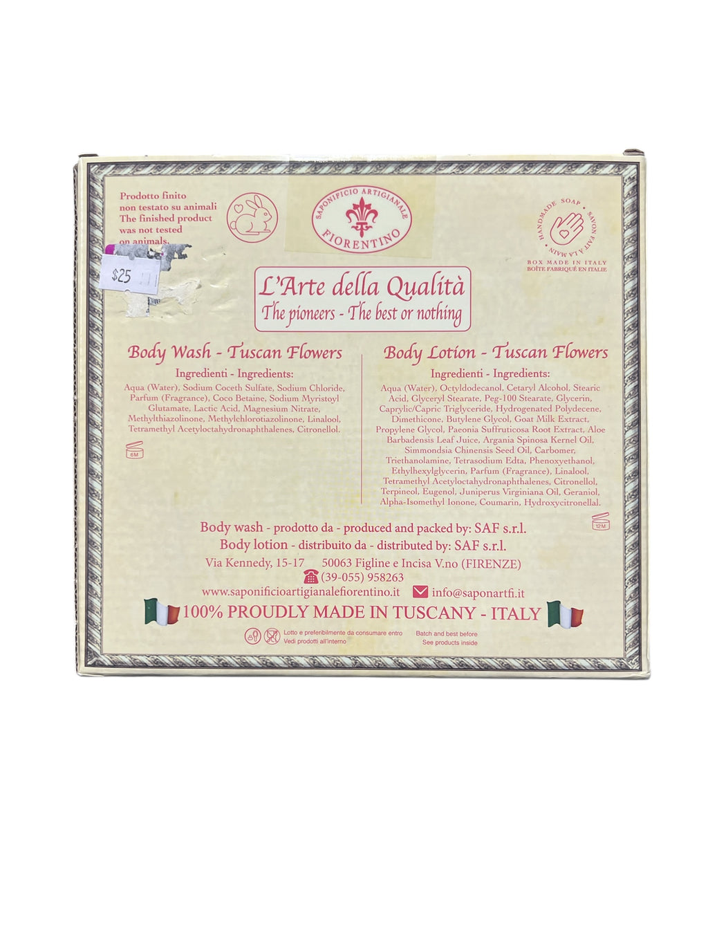 Tuscan Flower Body Lotion & Body Wash Set