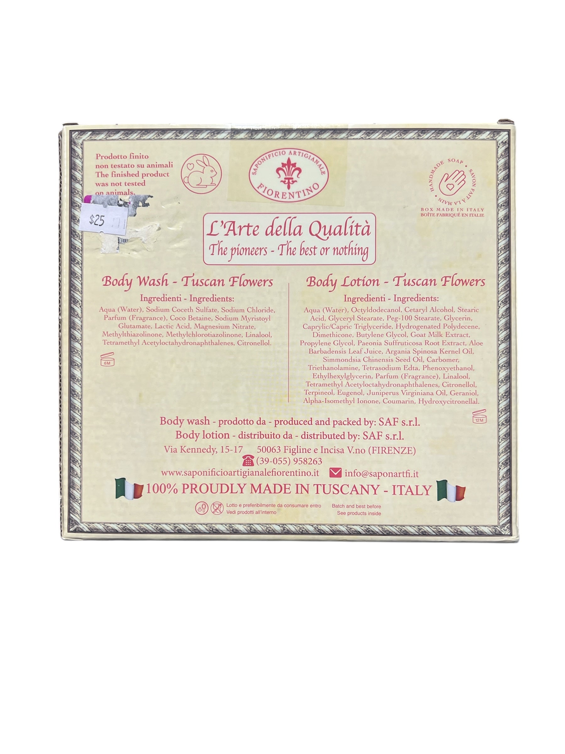 Tuscan Flower Body Lotion & Body Wash Set