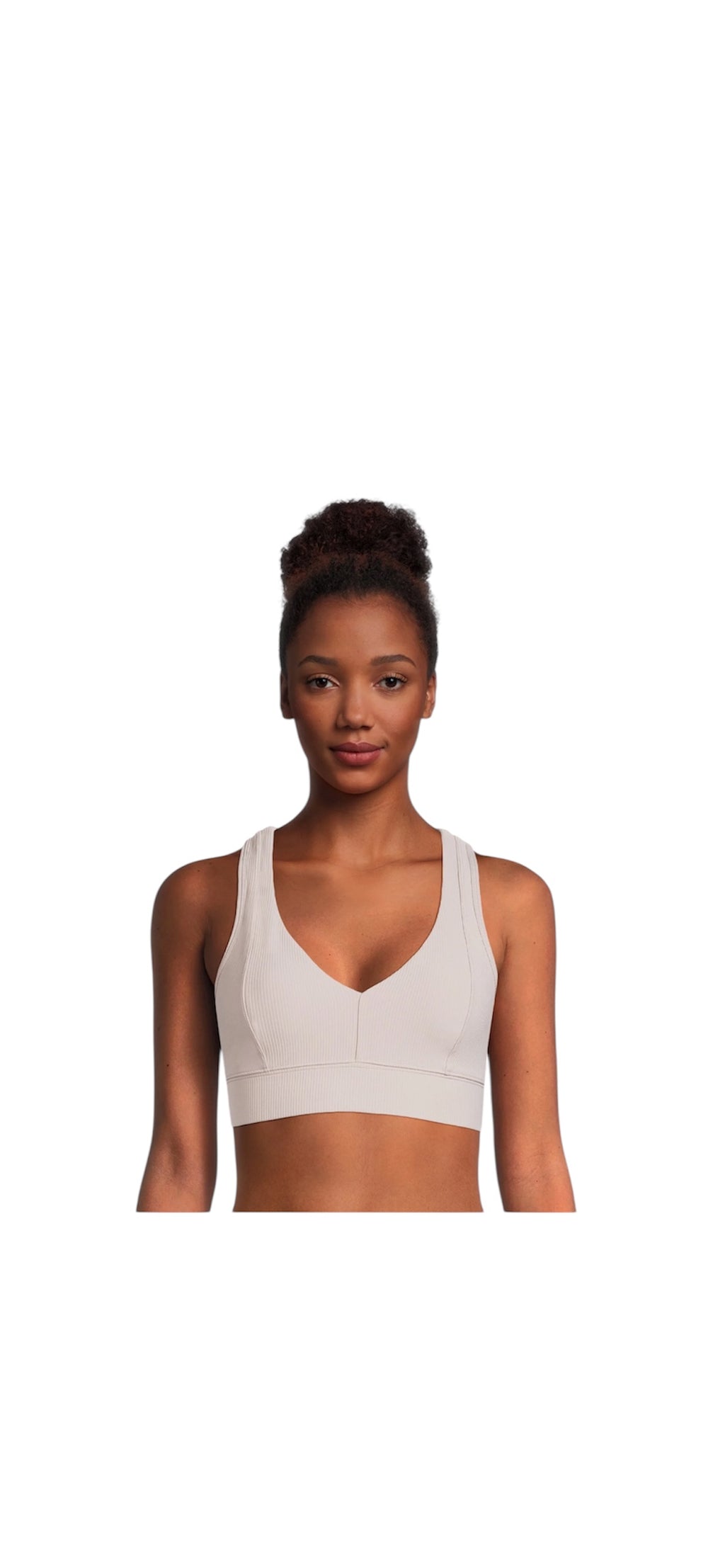 Avia V-Neck Beige Sports Bra