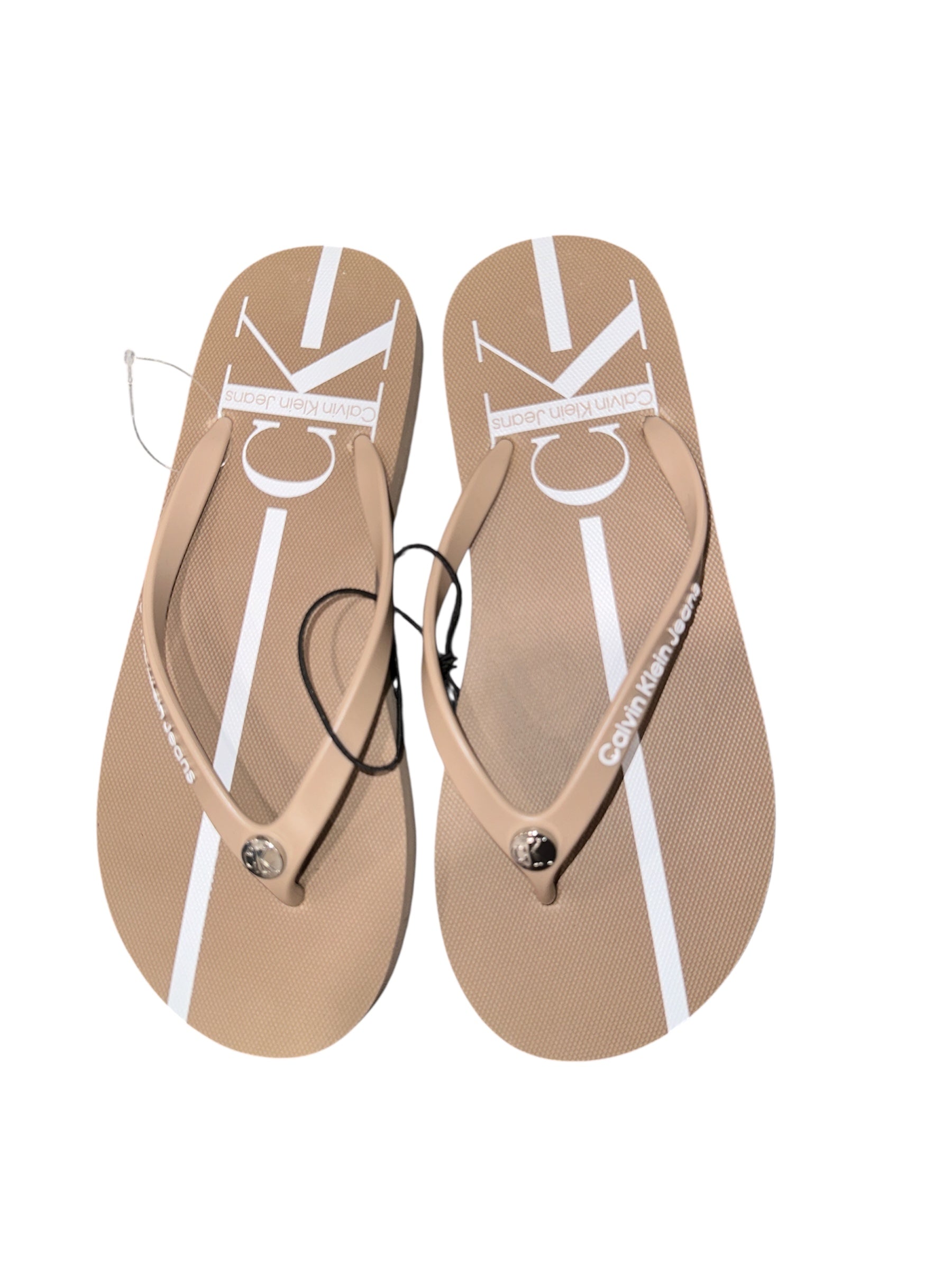 Calvin Klein Beige Flip Flop