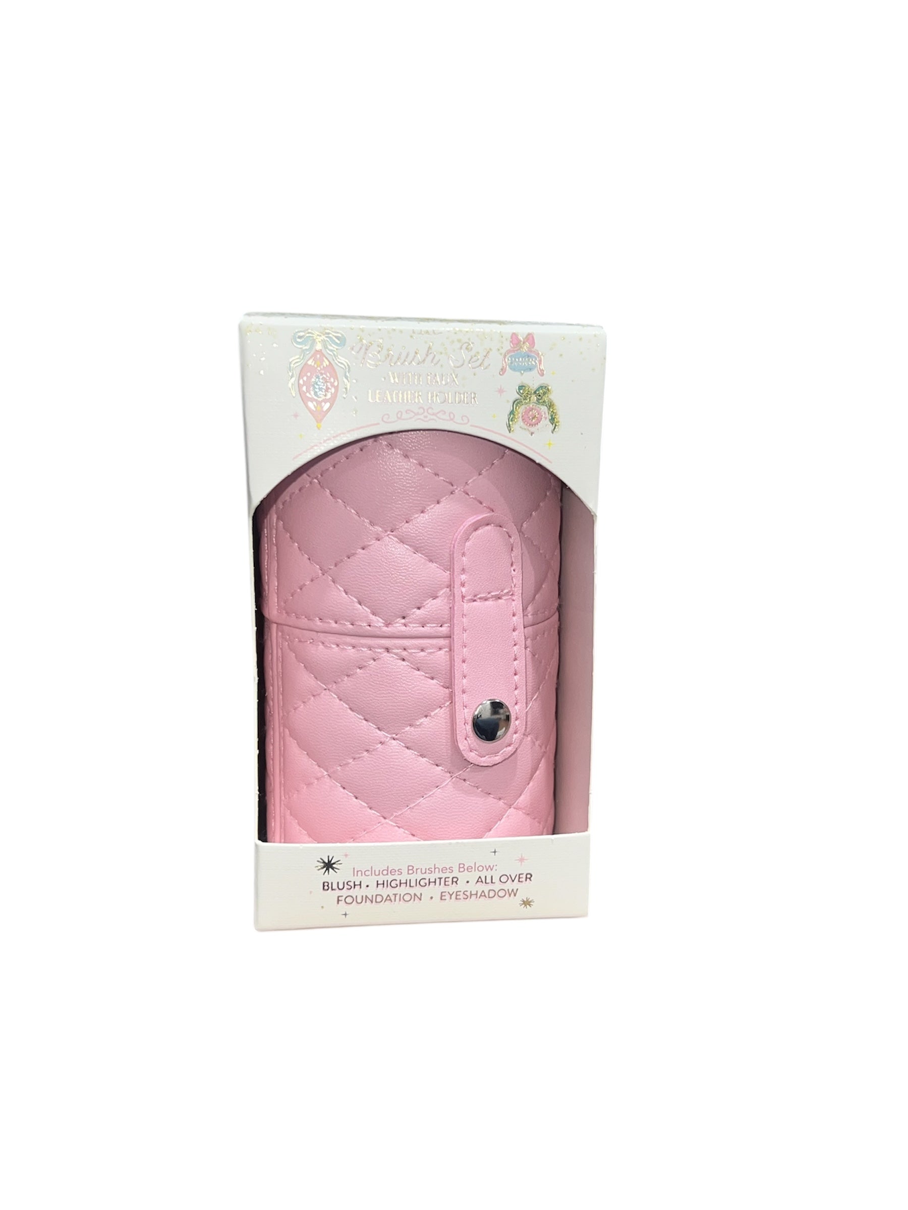 Nicole Miller 5 Pcs Pink Brush Set