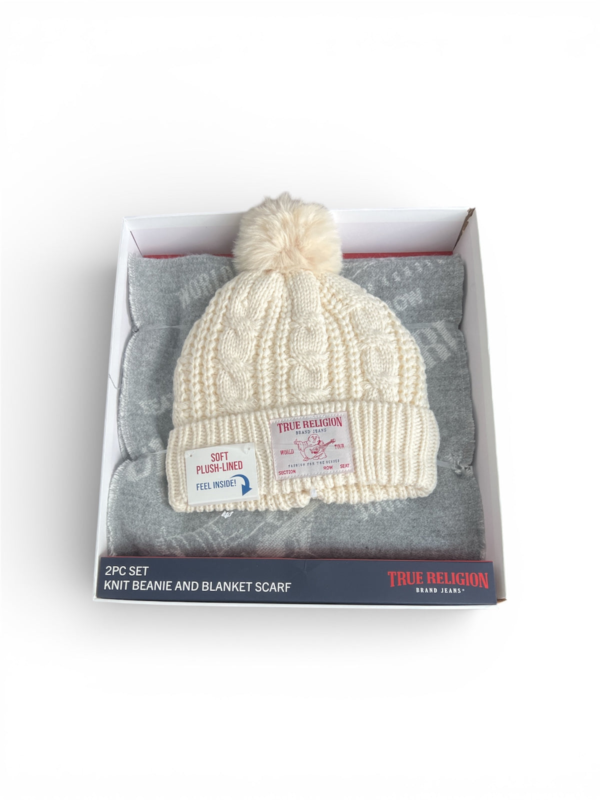 True Religion Scarf & Hat Set