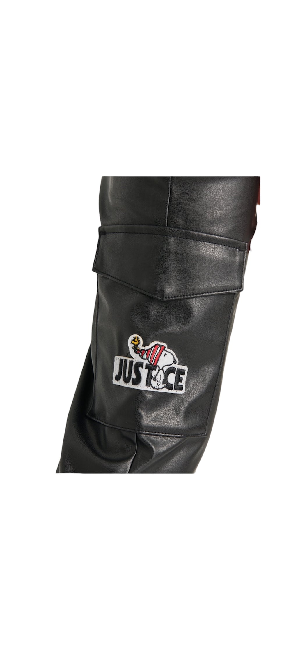Justice x Snoopy Girls Pleather Flare Cargo