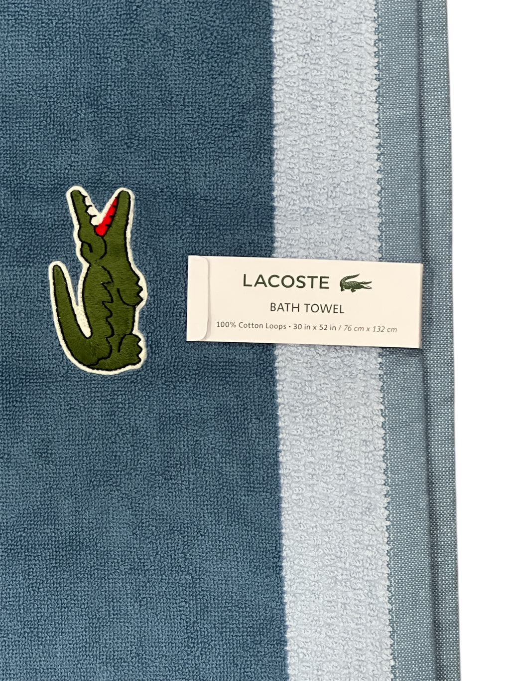 Lacoste Blue Bath Towel