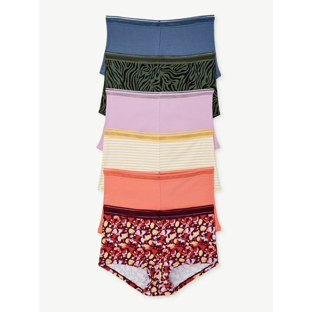 Women Cotton 6 pack Boyshort