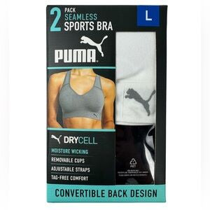 Puma 2 Pack Seamless BRA