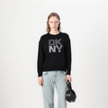 DKNY Black & Silver Sweater