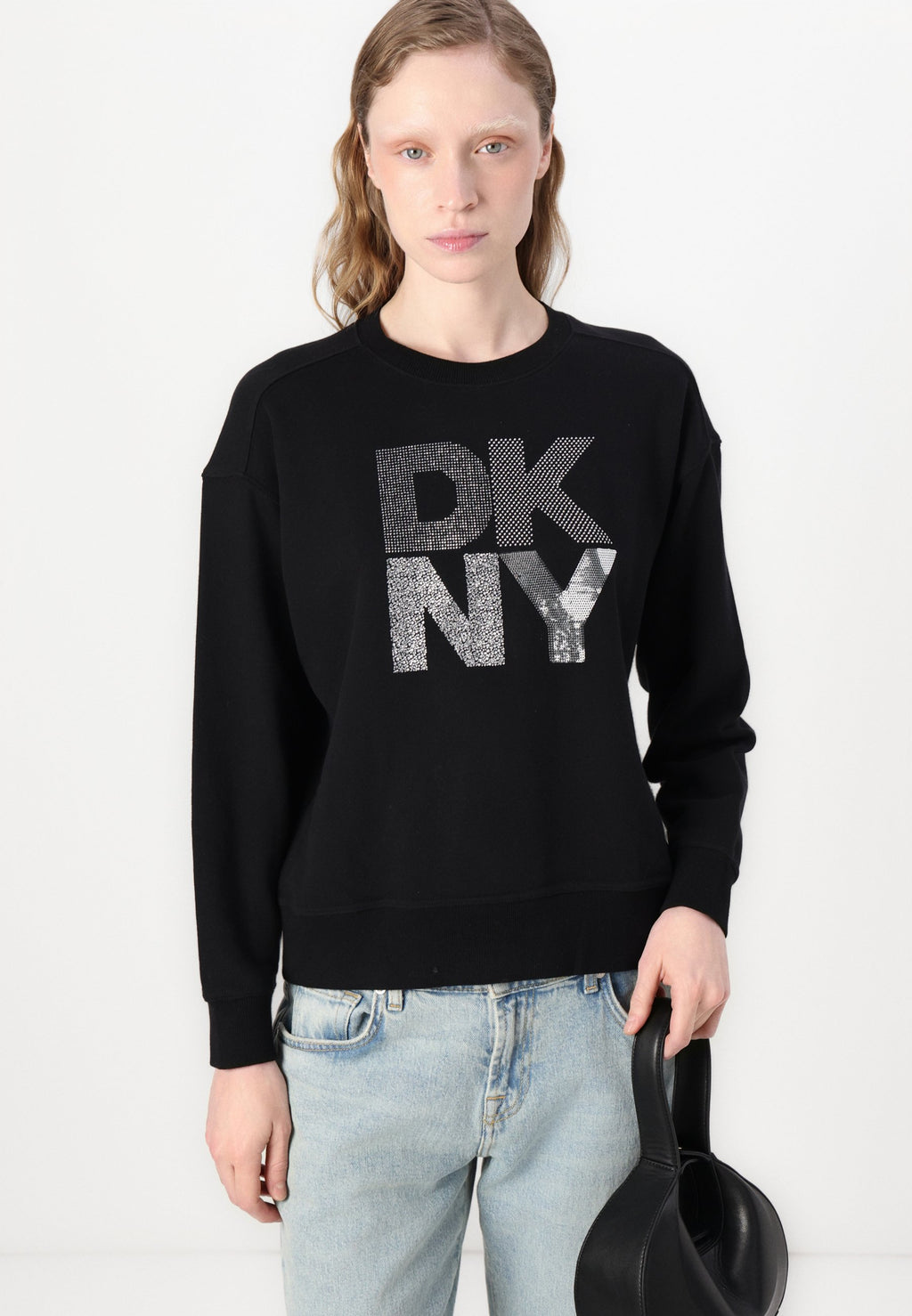 DKNY Black & Silver Sweater