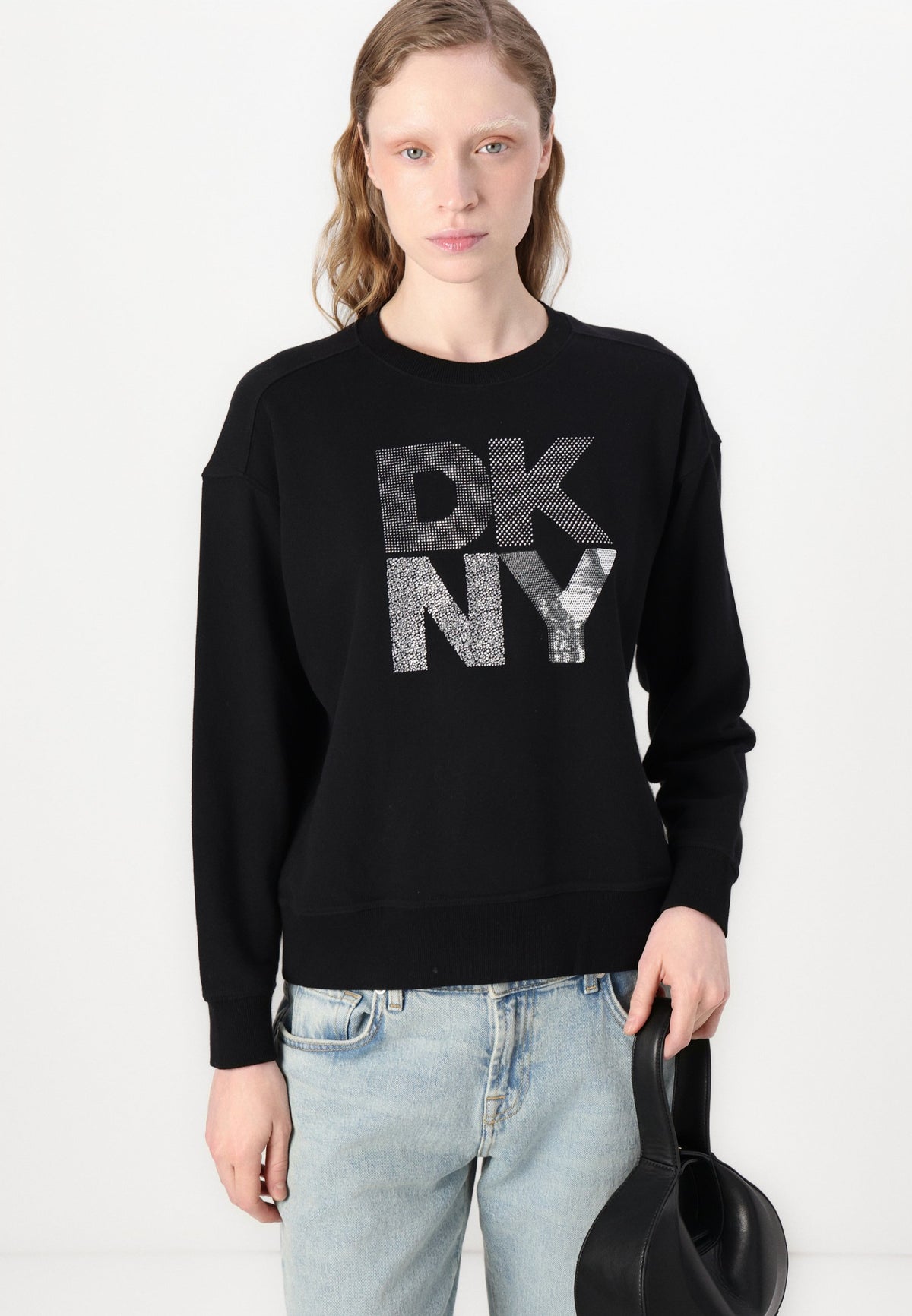 DKNY Black & Silver Sweater