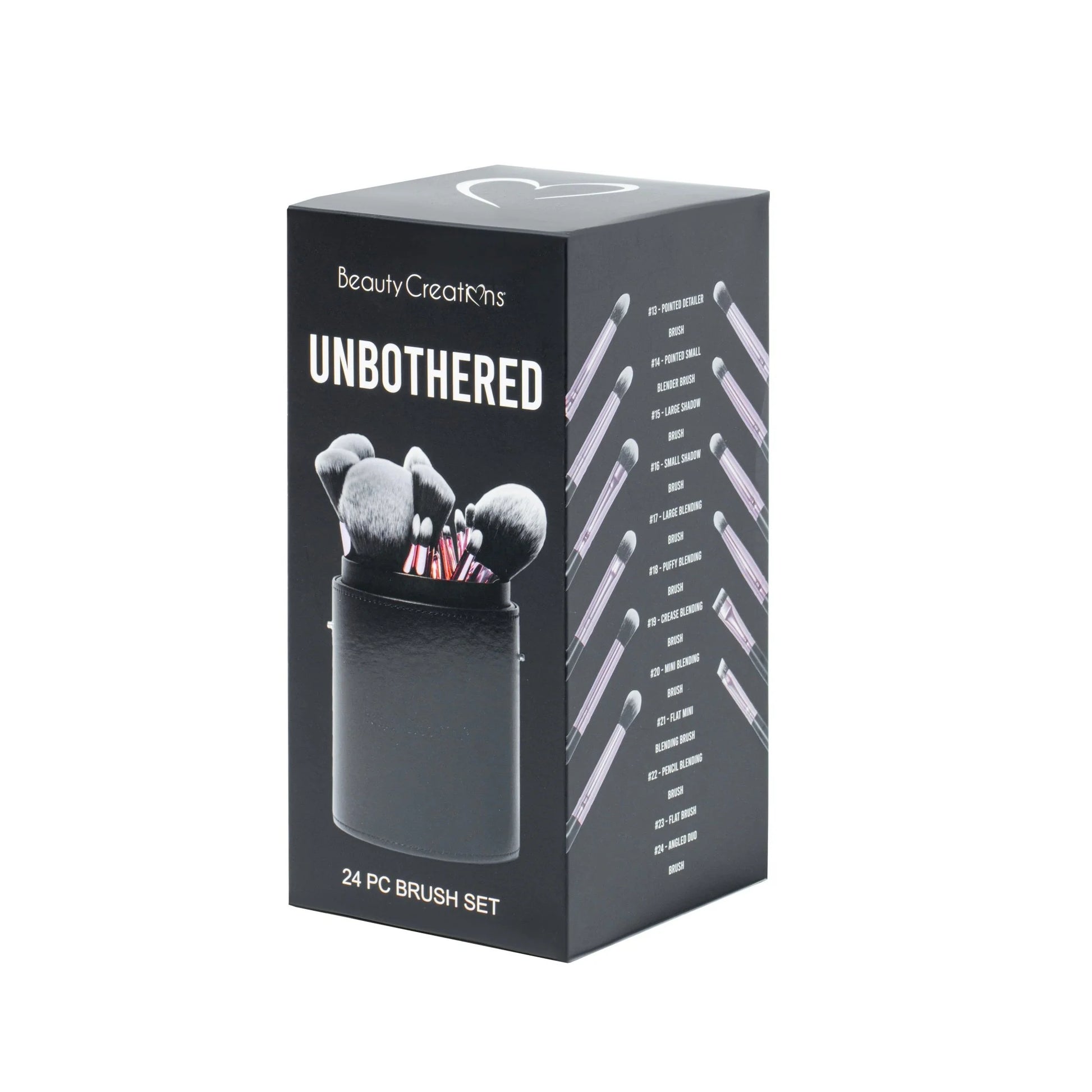 BEAUTY CREATIONS UNBOTHERED 24 PC BRUSH SET
