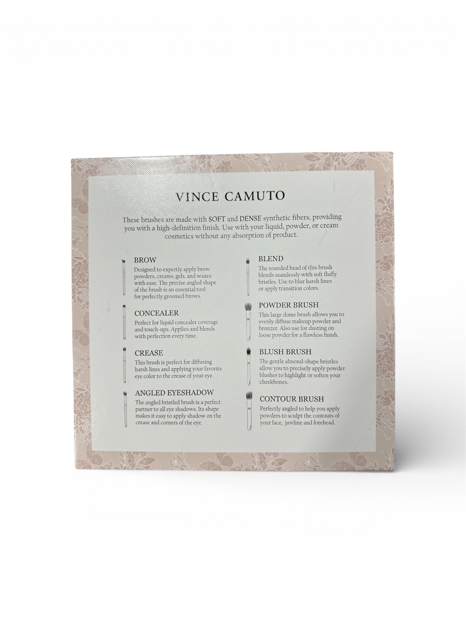 VINCE CAMUTO LUXURY 8 PCS COLLECTION SET + COSMETIC BAG