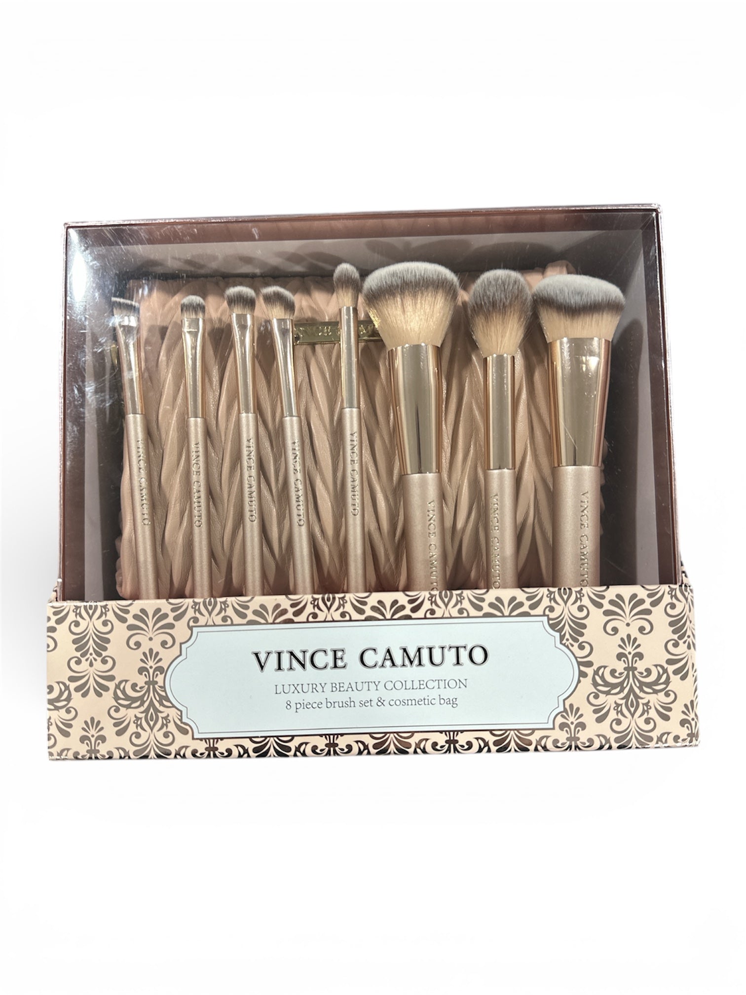 VINCE CAMUTO LUXURY 8 PCS COLLECTION SET + COSMETIC BAG