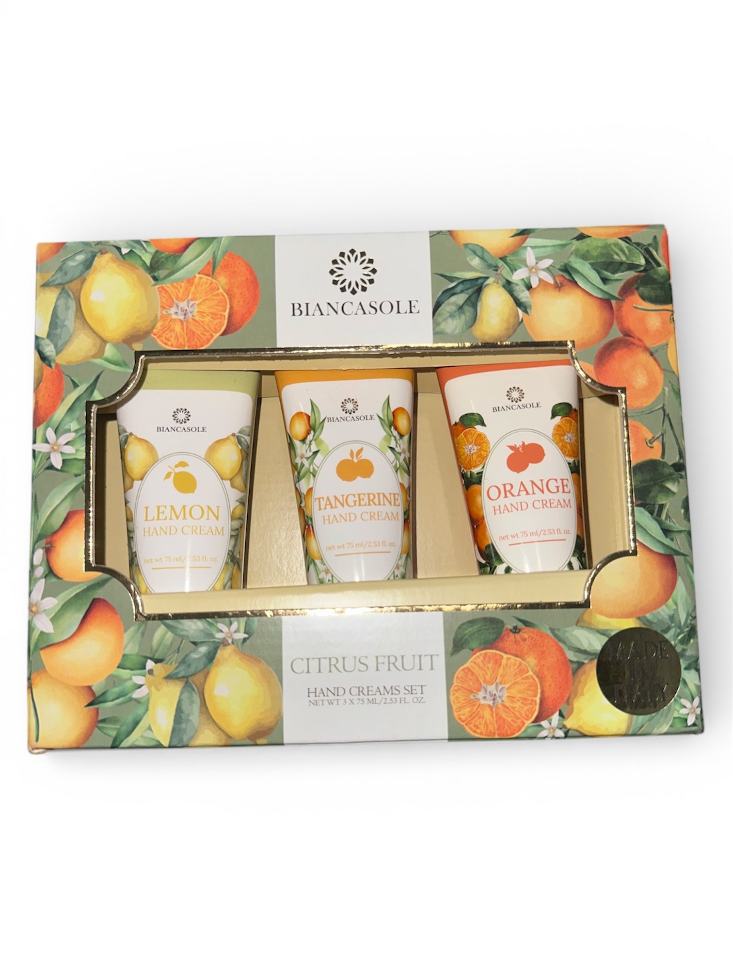 BIANCASOLE CITRUS FRUIT HAND CREAMS SET