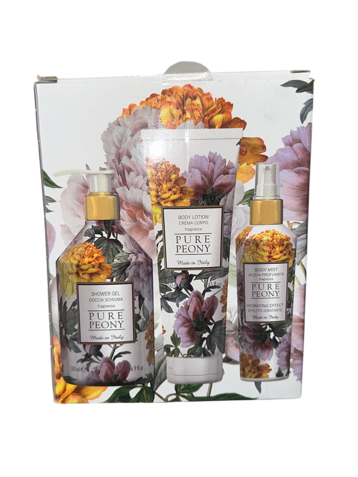 Peony Shower Gel + Body Lotion + Body Mist
