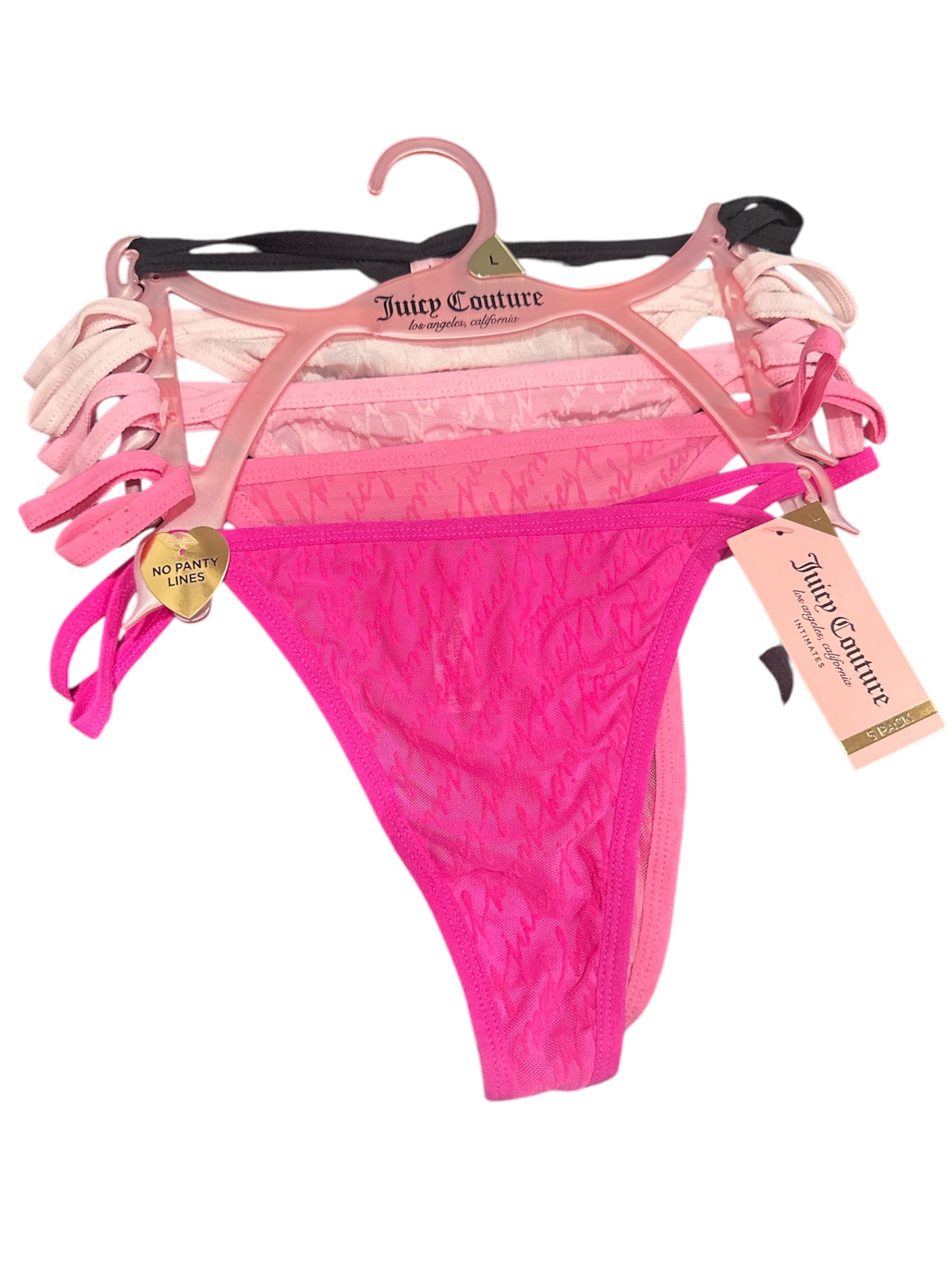 Juicy Couture 5 Pack Thongs