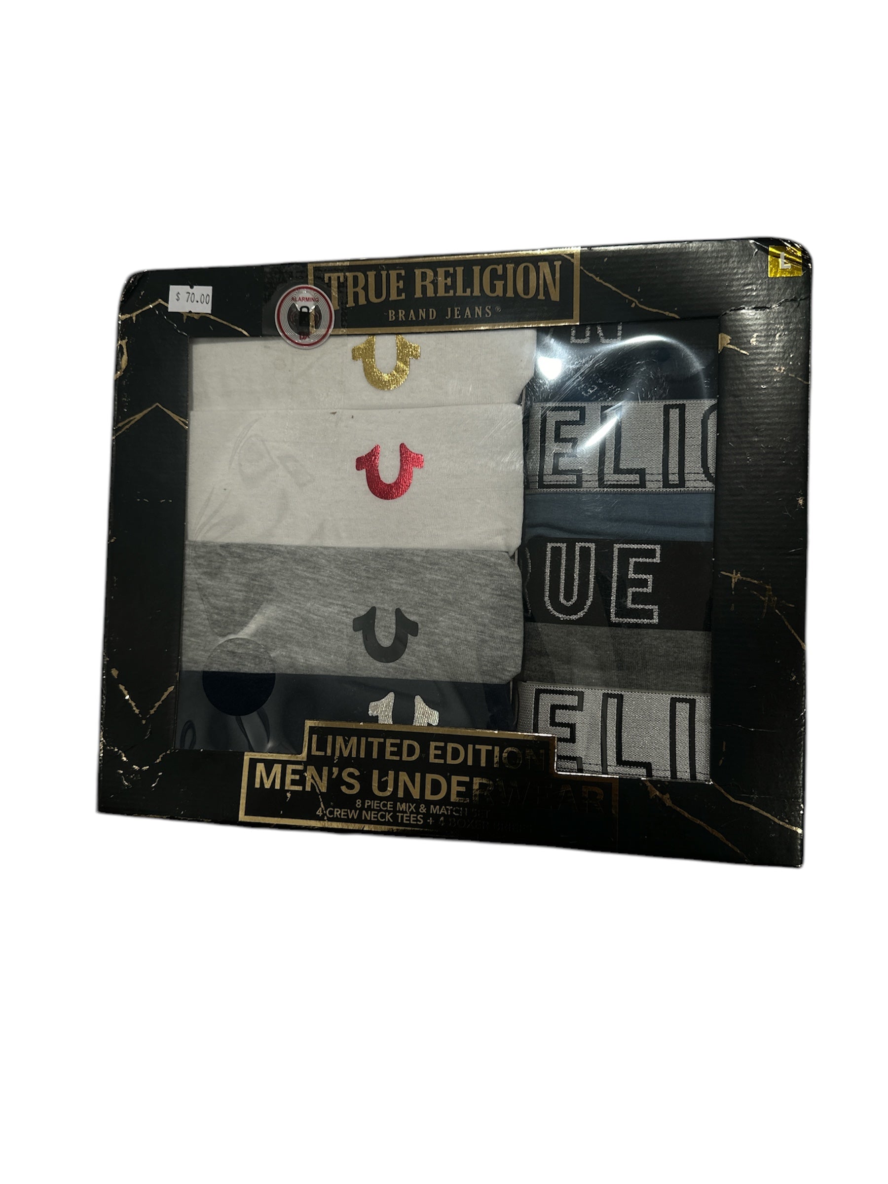 True Religion 8 Pieces Crew Neck Tees + Boxers