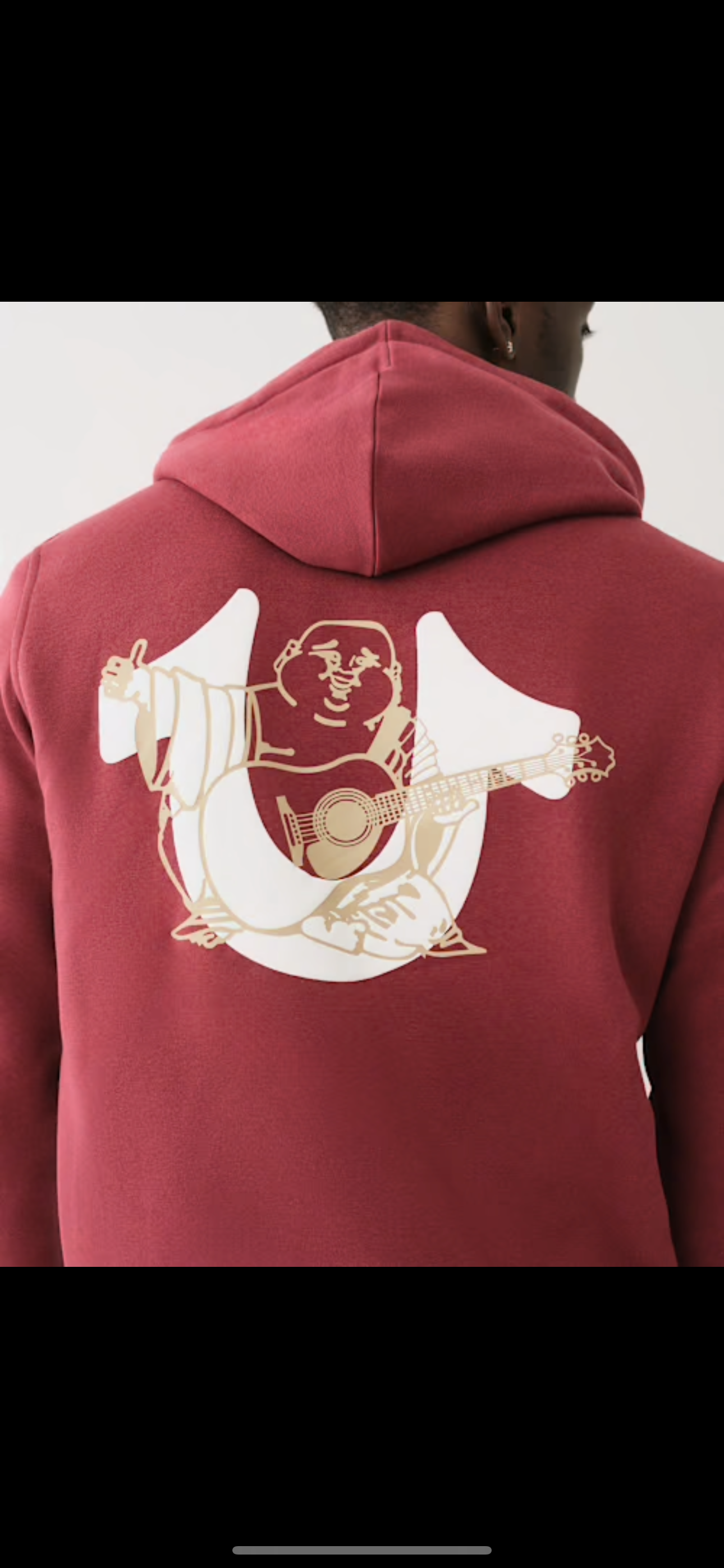 True Religion Zip Up Burgundy Jacket