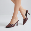 Burgundy heels