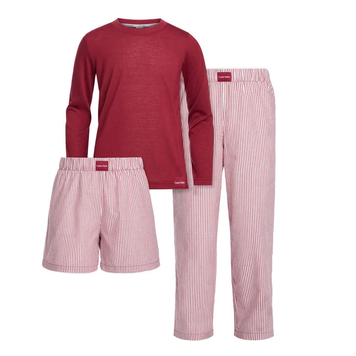 Calvin Klein Youth Grey 3-piece PJ Set
