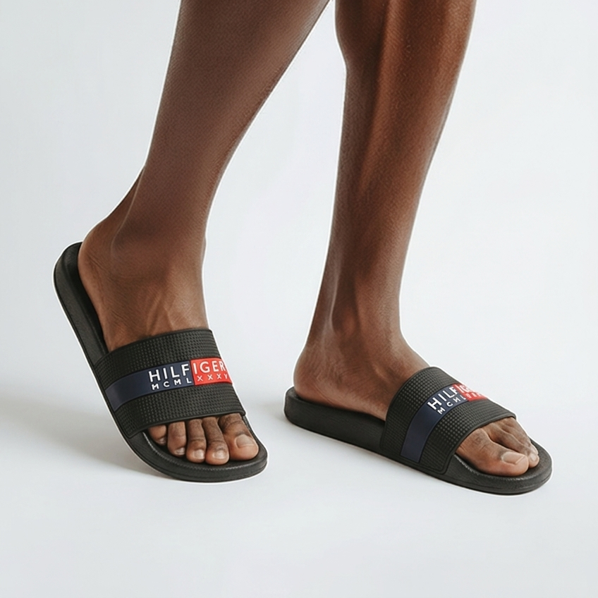 Tommy Hilfiger Black Slide