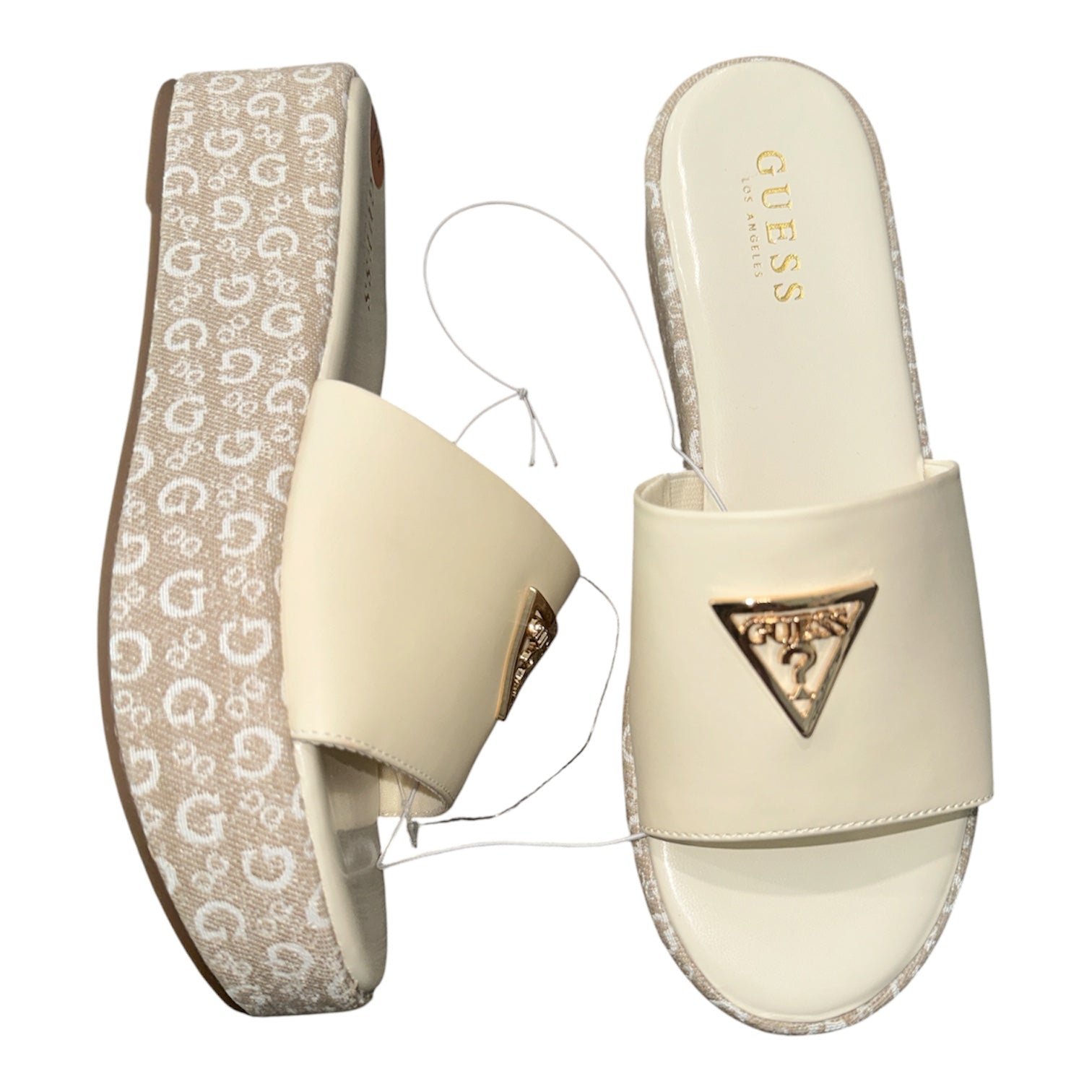 GUESS BEIGE WEDGE SLIDE
