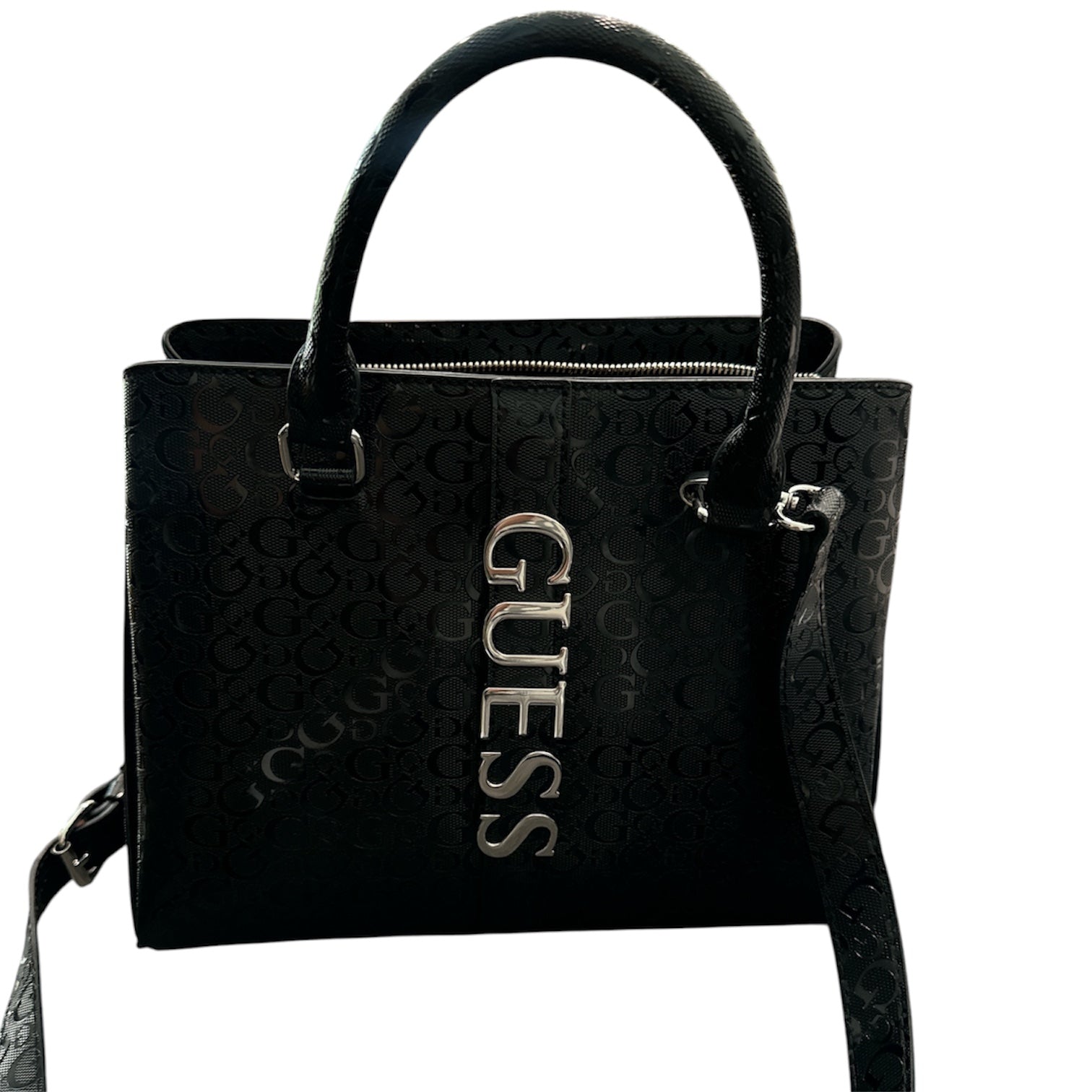 GUESS BLACK SATCHEL BAG