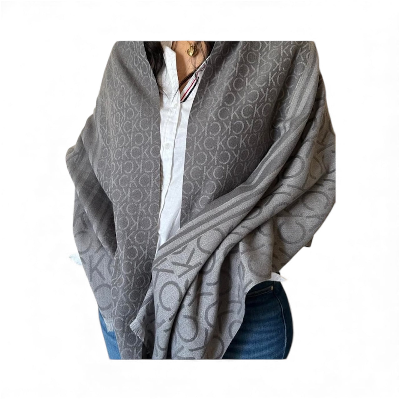 Calvin Klein Grey Scarf