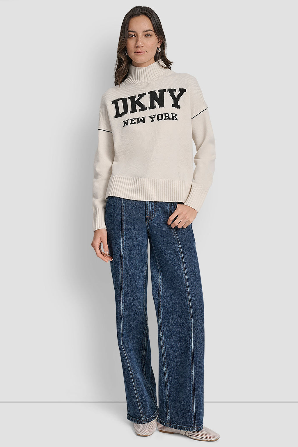 DKNY Beige Sweatshirt