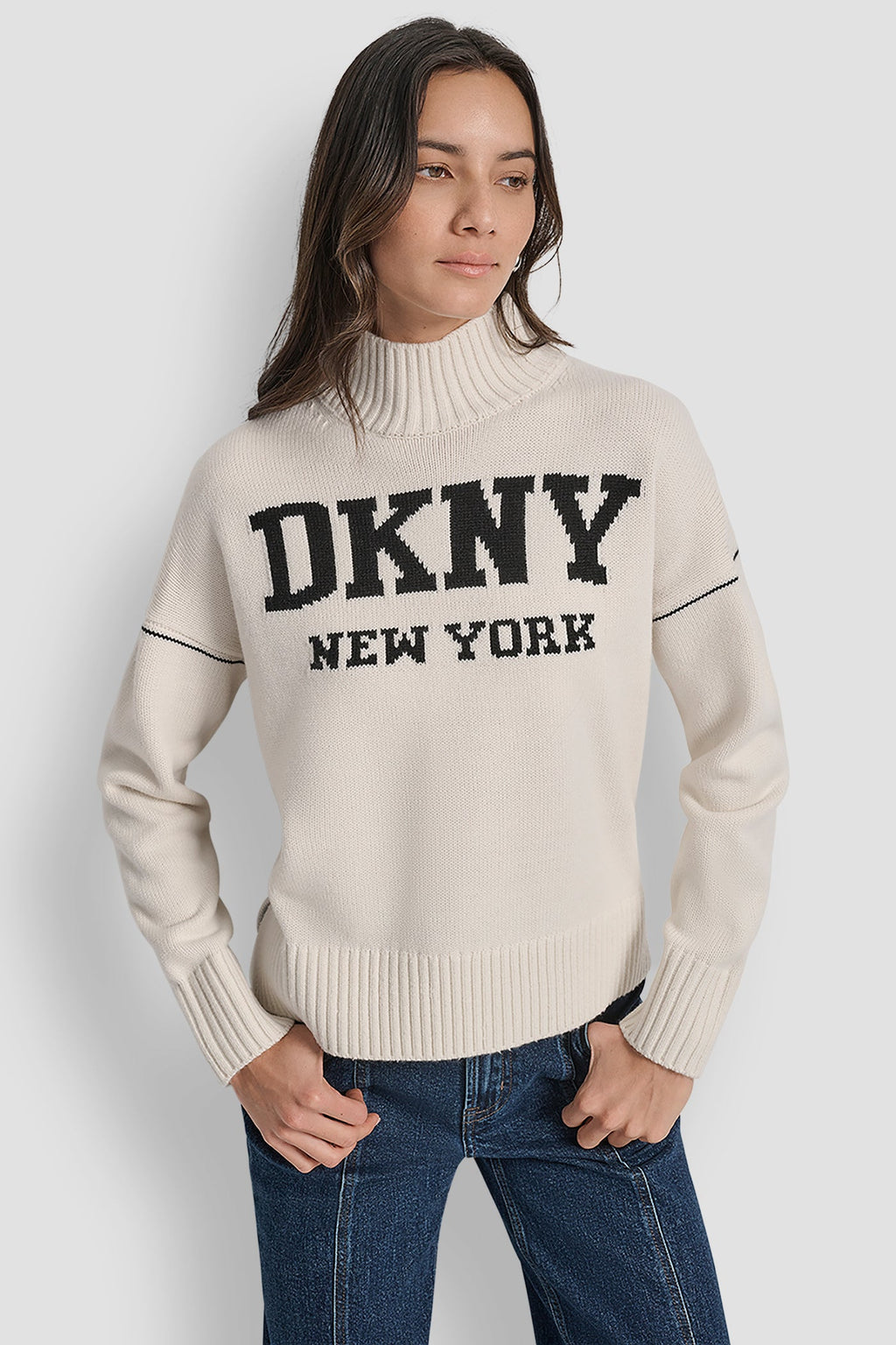 DKNY Beige Sweatshirt