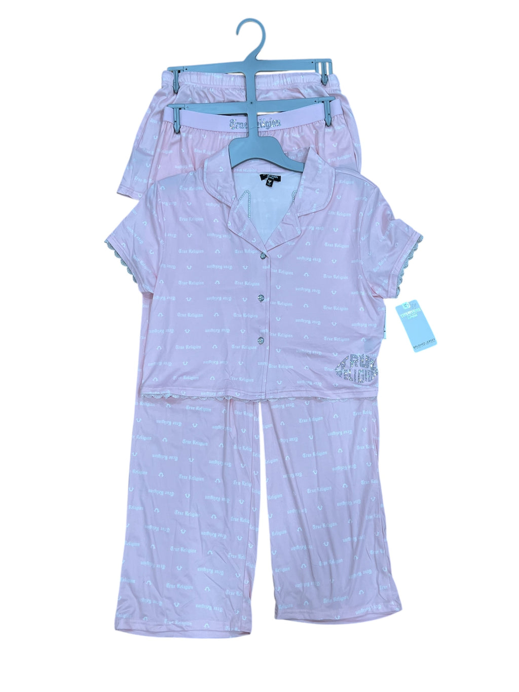 True Religion Pink 3 pcs Sleepwear