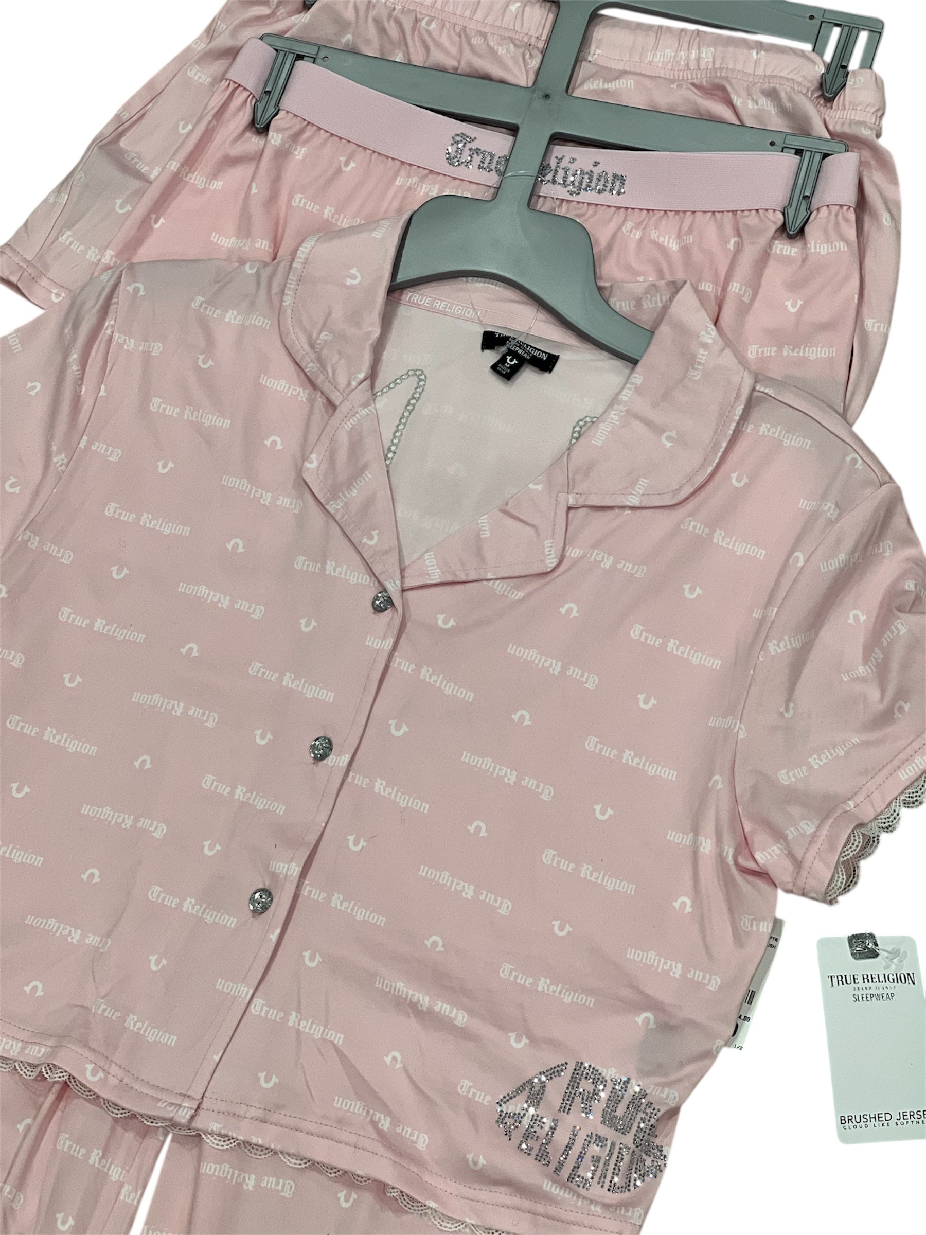 True Religion Pink 3 pcs Sleepwear