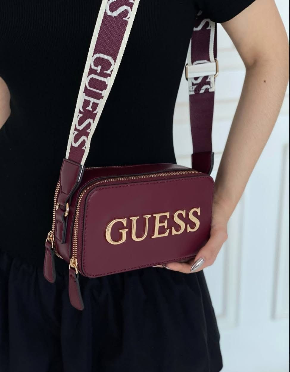 Guess Burgundy Bag