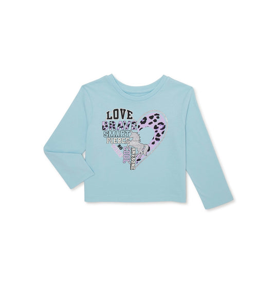 Girls Long Sleeve Graphic T-Shirt