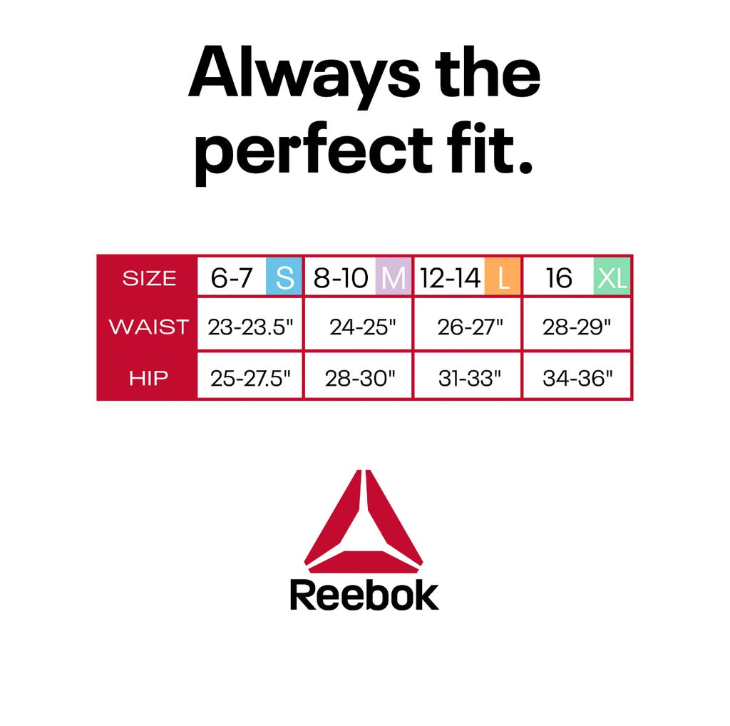 Reebok Girls Underwear, Cotton Stretch 5 Pack