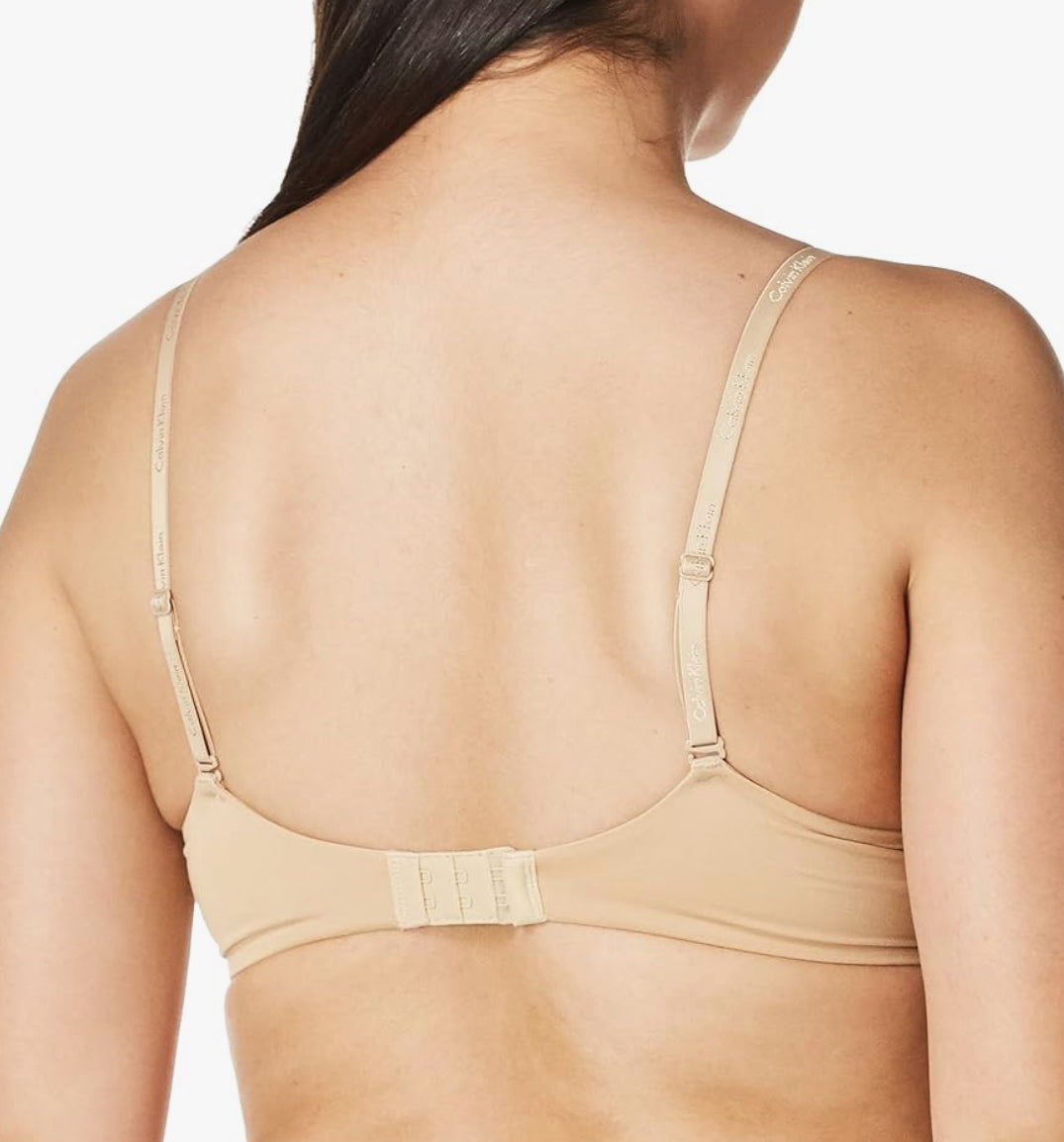 Calvin Klein Women's Constant Push Up Plunge Bra Bra, -bare, 34A