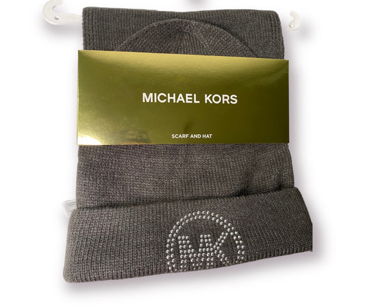 Michael Kors Scarf and Beanie Set