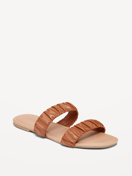 OLD NAVY Camel Leather Slide