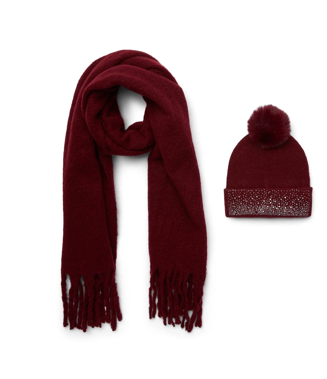 Madden NYC Women's Scarf and Beanie 2-Piece Set