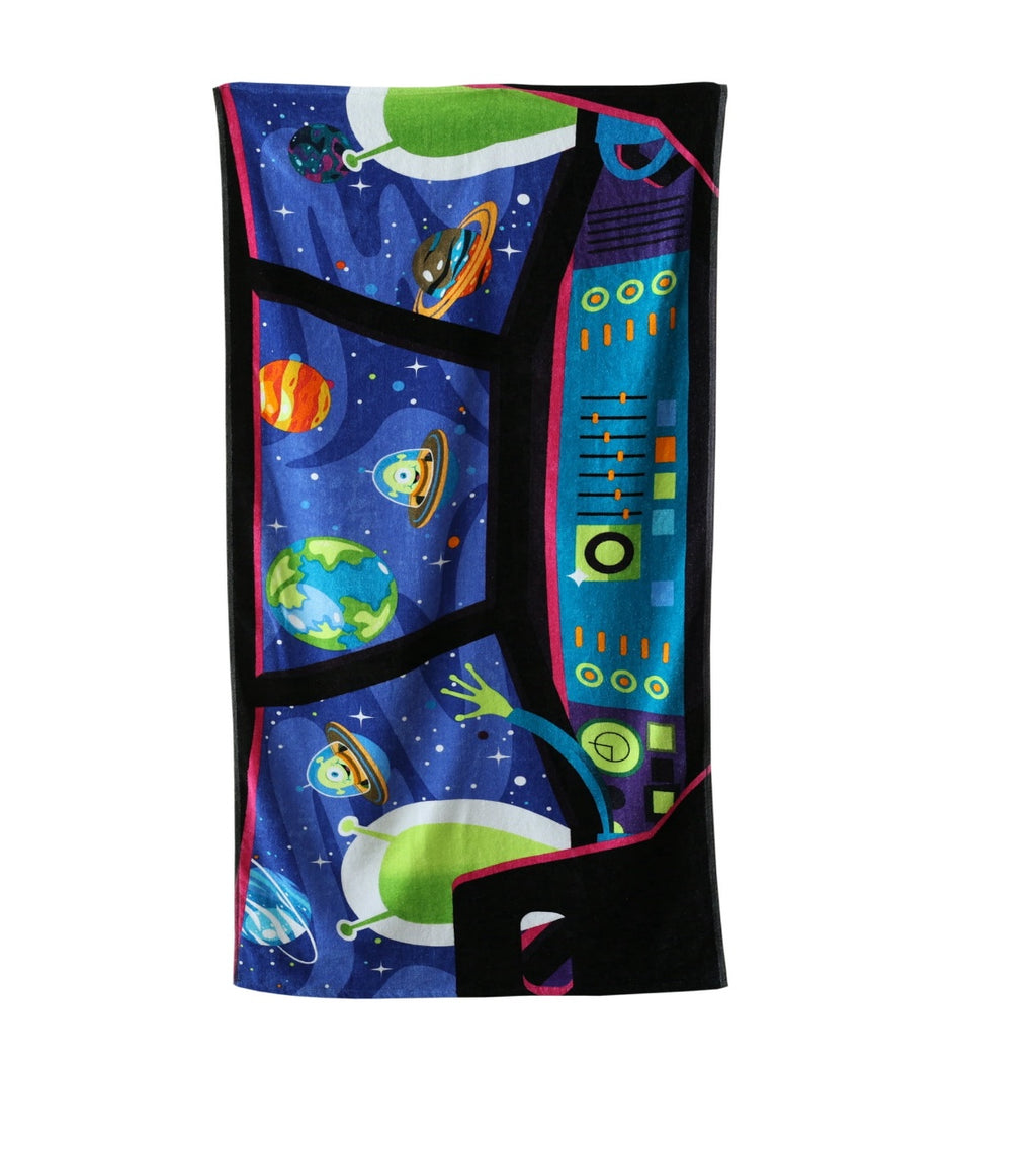 Boys Space Beach Towel