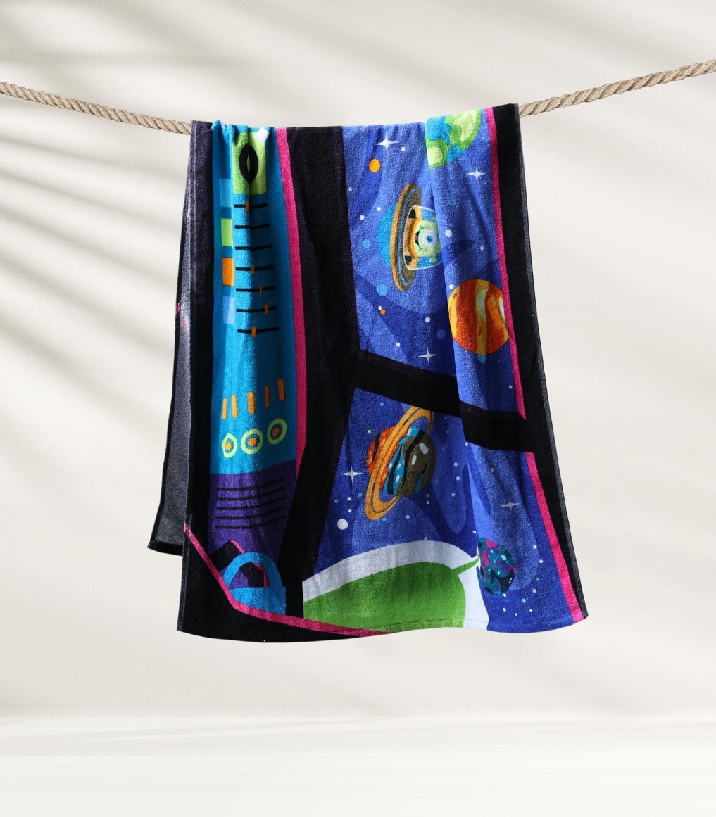 Boys Space Beach Towel