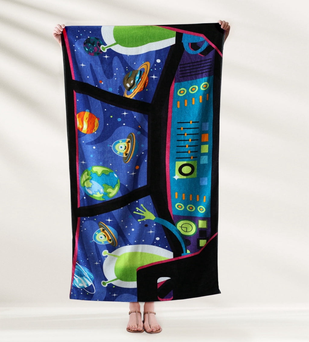 Boys Space Beach Towel