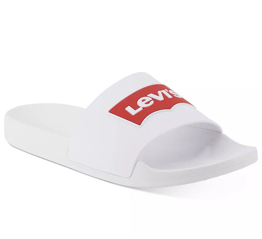 Levi’s Men White and Red Slide