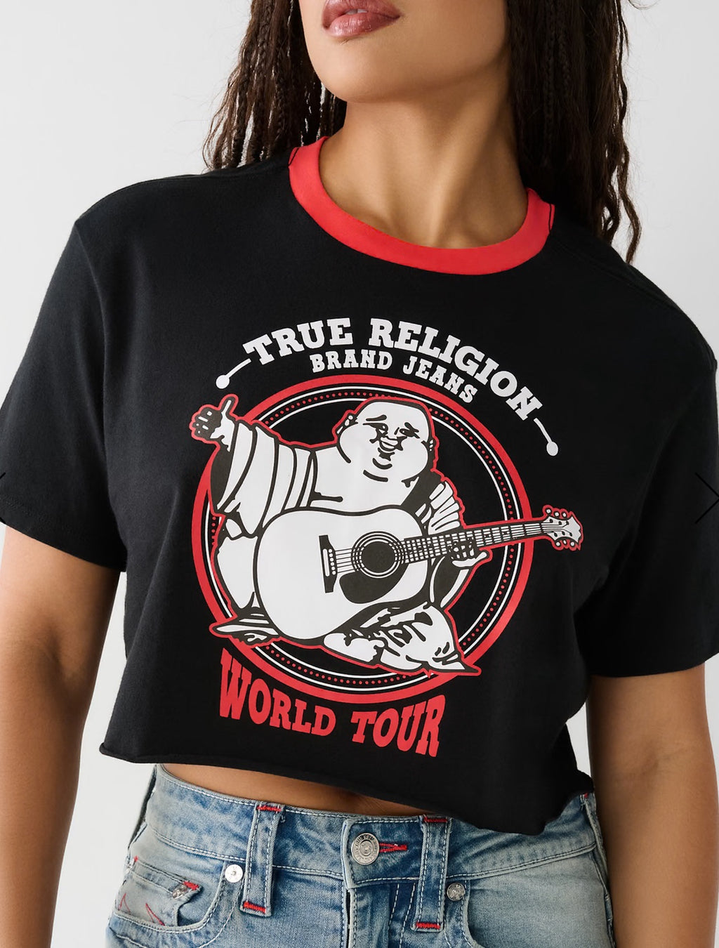 TRUE RELIGION BUDDHA CROP TEE